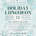 Join Us For Our Holiday Luncheon on December 13th!